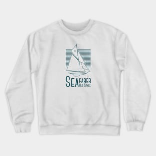 Sea Farer Old Style Blue Crewneck Sweatshirt